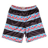 Tribal and Black Stripes Sublimated Lacrosse Shorts in Black by Tribe Lacrosse