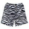 Zebra Print Sublimated Lacrosse Shorts in Black & White by Tribe Lacrosse