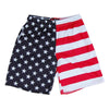 American Flag Jacks Sublimated Lacrosse Shorts in Red White & Blue by Tribe Lacrosse