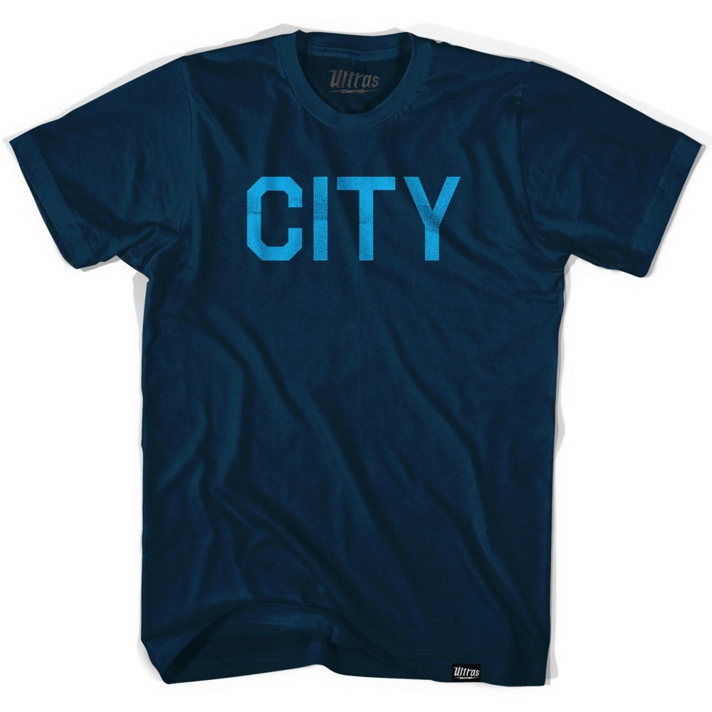 Manchester City Soccer Adult Tri-Blend T-shirt by Tribe Lacrosse