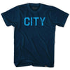 Manchester City Soccer Adult Tri-Blend T-shirt by Tribe Lacrosse