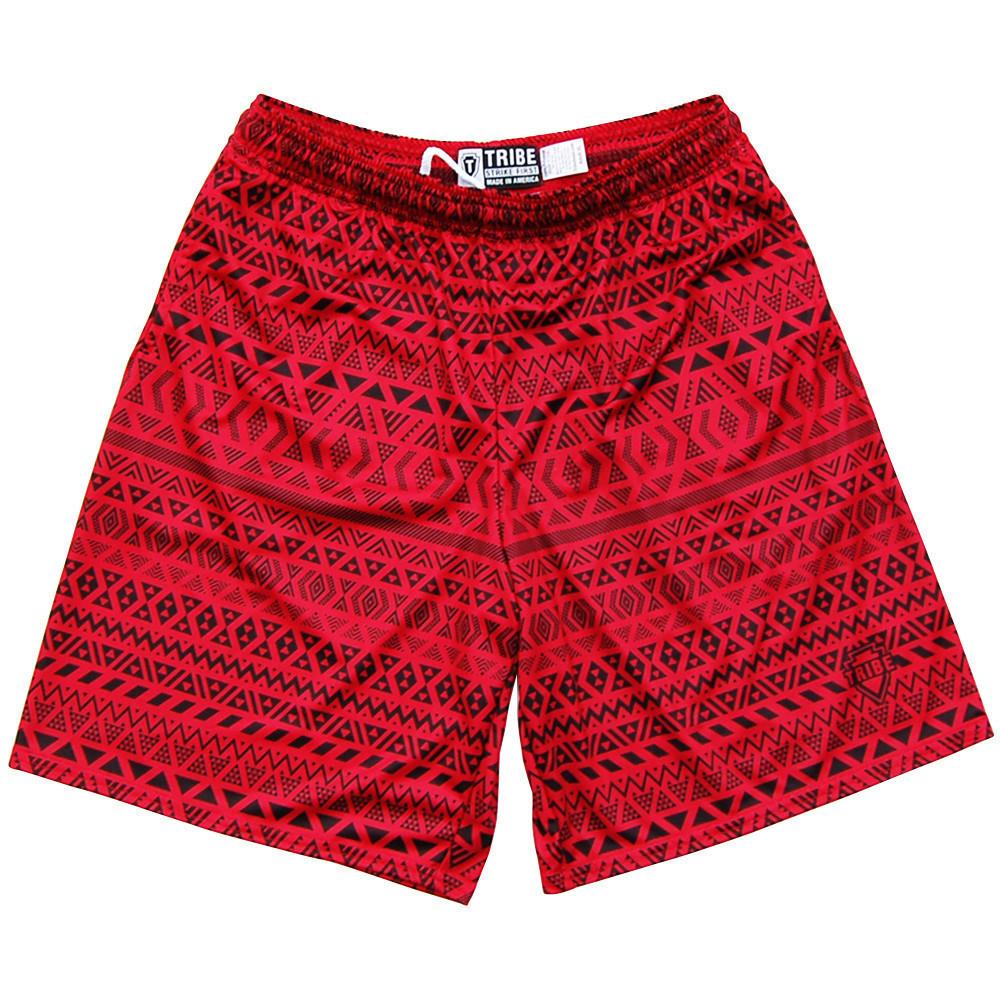 Maori Cardinal Lacrosse Shorts in Cardinal by Tribe Lacrosse