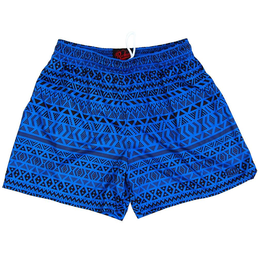 Ruckus Maori Rugby Shorts in Cyan by Ruckus Rugby