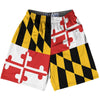 Maryland State Flag 9" Inseam Lacrosse Shorts by Tribe Lacrosse