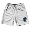 Massachusetts US State Flag 10" Swim Shorts Made in USA by Tribe Lacrosse