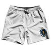 Massachusetts US State Flag Swim Shorts 7" Made in USA by Tribe Lacrosse