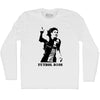 Messi Futbol D10S Soccer Legend Adult Cotton Long Sleeve T-shirt by Tribe Lacrosse