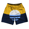 Milwaukee Flag Athletic Running Fitness Exercise Shorts 7" Inseam Shorts Made In USA by Tribe Lacrosse