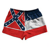 Mississippi US State Flag 2.5" Swim Shorts Made in USA by Tribe Lacrosse
