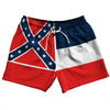 Mississippi US State Flag 5" Swim Shorts Made in USA by Tribe Lacrosse