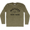 Mistakes Were Made Broken Surf Board Adult Tri-Blend Long Sleeve T-shirt by Tribe Lacrosse