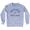 Mistakes Were Made Broken Surf Board Adult Tri-Blend Sweatshirt by Tribe Lacrosse