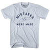 Mistakes Were Made Broken Surf Board Adult Tri-Blend T-shirt by Tribe Lacrosse