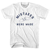 Mistakes Were Made Broken Surf Board Adult Cotton T-shirt by Tribe Lacrosse