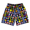 Nautical Sailing Flags Soccer Shorts Made In USA by Tribe Lacrosse