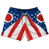 Ohio US State Flag 5" Swim Shorts Made in USA by Tribe Lacrosse