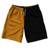 Orange Burnt And Black Quad Color 10" Swim Shorts Made In USA by Tribe Lacrosse