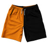 Orange Tennessee And Black Quad Color 10" Swim Shorts Made In USA by Tribe Lacrosse
