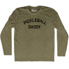 Pickleball Daddy Adult Tri-Blend Long Sleeve T-shirt by Tribe Lacrosse