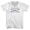 Pismo Surf Adult Tri-Blend V-neck T-shirt by Tribe Lacrosse