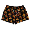 Pizza Slice Black 2.5" Swim Shorts Made In USA by Tribe Lacrosse