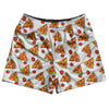Pizza Slice White Rugby Shorts Made In USA by Tribe Lacrosse