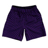 Warped Checkerboard Athletic Running Fitness Exercise Shorts 7" Inseam Shorts Made In USA by Tribe Lacrosse