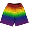 Rainbow Ombre Basketball Practice Shorts Made In USA by Tribe Lacrosse