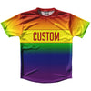 Rainbow Ombre Finish Line Running Shirt Track Cross Made In USA by Tribe Lacrosse