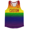 Rainbow Ombre Running Track Tops Made In USA by Tribe Lacrosse