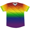 Rainbow Ombre Soccer Jersey Made In USA by Tribe Lacrosse