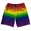 Rainbow Ombre 10" Swim Shorts Made in USA by Tribe Lacrosse