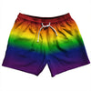 Rainbow Ombre 5" Swim Shorts Made in USA by Tribe Lacrosse