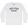 Rich Kids Cheat Adult Cotton Long Sleeve T-shirt by Tribe Lacrosse