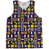 Sailing Nautical Flags Basketball Singlets by Tribe Lacrosse