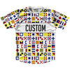 Sailing Nautical Flags Custom Running Shirt Track Cross Made In USA by Tribe Lacrosse
