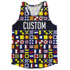 Sailing Nautical Flags Custom Running Track Tops Made In USA by Tribe Lacrosse
