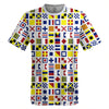 Sailing Nautical Flags Lacrosse Shooter Shirt by Tribe Lacrosse