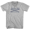 Santa Cruz Surf Adult Cotton V-neck T-shirt by Tribe Lacrosse