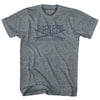 Scripps Surf Adult Tri-Blend T-shirt by Tribe Lacrosse