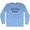 Soccer Night Adult Tri-Blend Long Sleeve T-shirt by Tribe Lacrosse