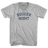 Soccer Night Adult Cotton V-neck T-shirt by Tribe Lacrosse