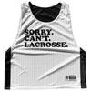 Sorry. Can't. Lacrosse. Lacrosse Sublimated Reversible Lax Pinnie by Tribe Lacrosse