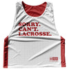 Sorry. Can't. Lacrosse. Lacrosse Sublimated Reversible Lax Pinnie by Tribe Lacrosse