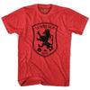 Spain Espana La Furia Roja Soccer Adult Tri-Blend T-shirt by Tribe Lacrosse