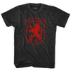 Spain Espana La Furia Roja Soccer Adult Tri-Blend T-shirt by Tribe Lacrosse