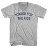 Stayed For The Kids Adult Cotton V-neck T-shirt by Tribe Lacrosse