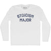Stoicism Major Adult Cotton Long Sleeve T-shirt by Tribe Lacrosse