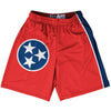 Tennessee State Flag 9" Inseam Lacrosse Shorts by Tribe Lacrosse