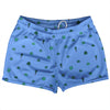 Tequilla Pattern Shorty Short Gym Shorts 2.5" Inseam Made In USA by Tribe Lacrosse